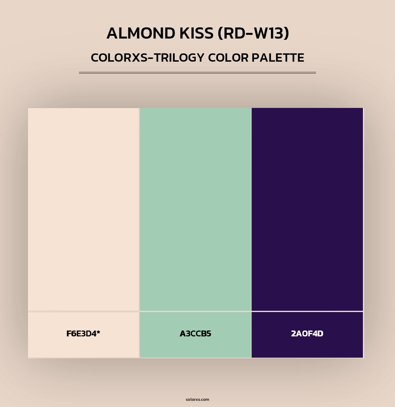 Almond Kiss (RD-W13) - Colorxs Trilogy Palette