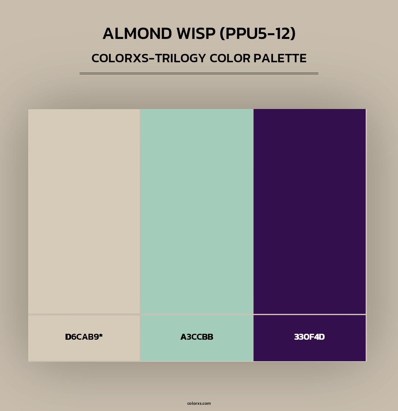 Almond Wisp (PPU5-12) - Colorxs Trilogy Palette
