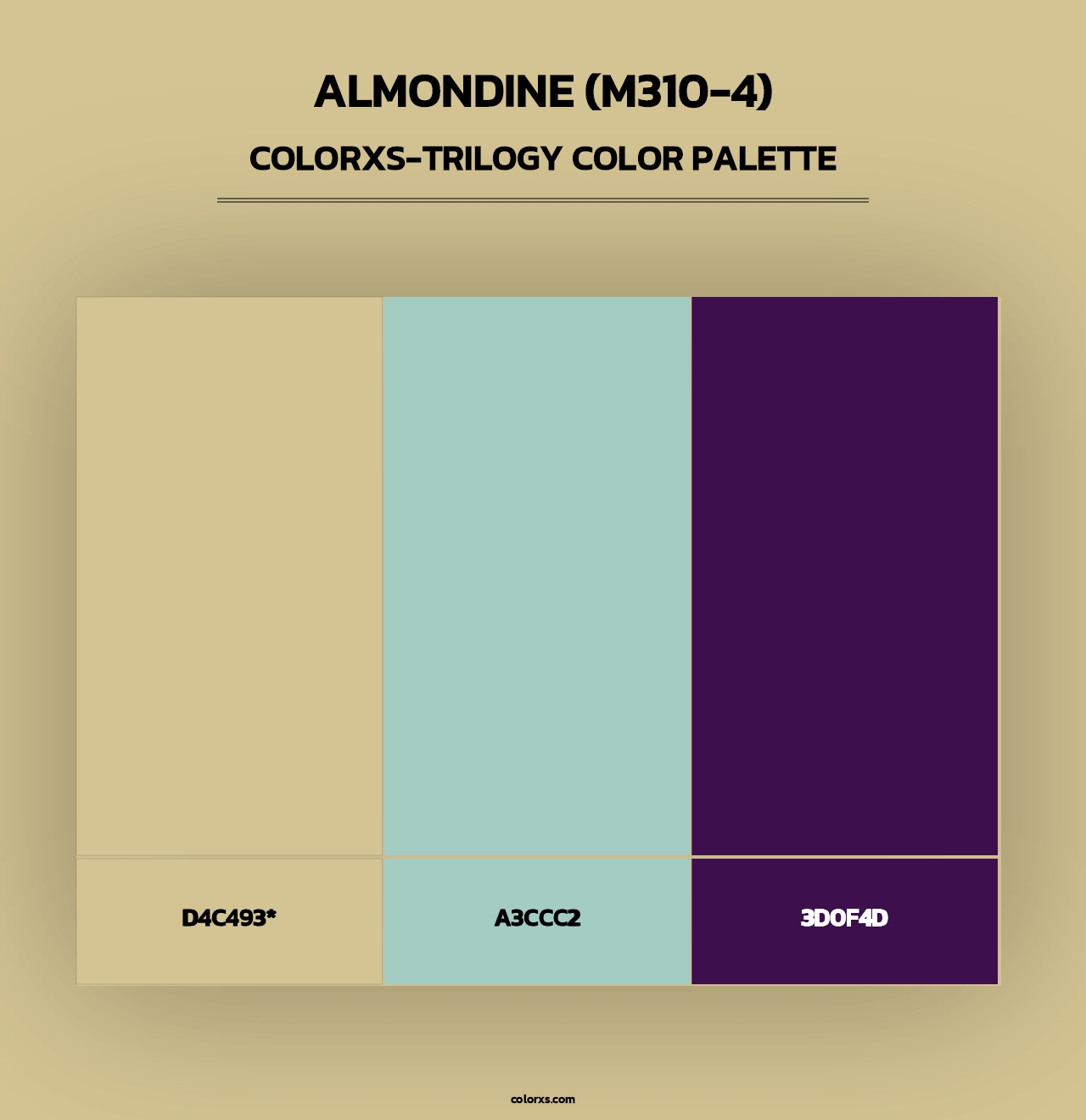 Almondine (M310-4) - Colorxs Trilogy Palette