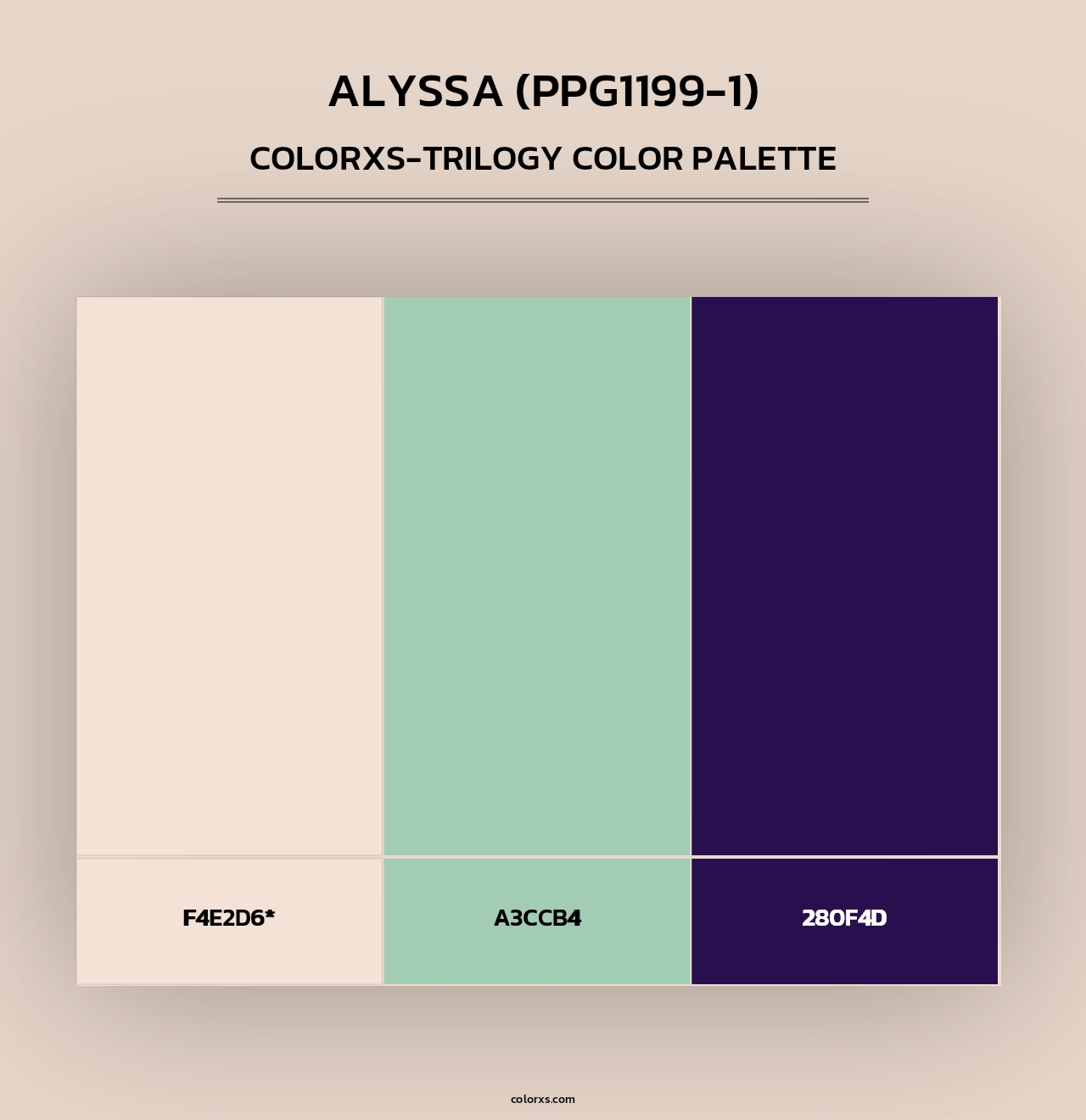 Alyssa (PPG1199-1) - Colorxs Trilogy Palette