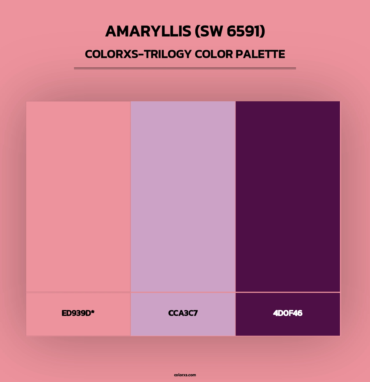 Amaryllis (SW 6591) - Colorxs Trilogy Palette