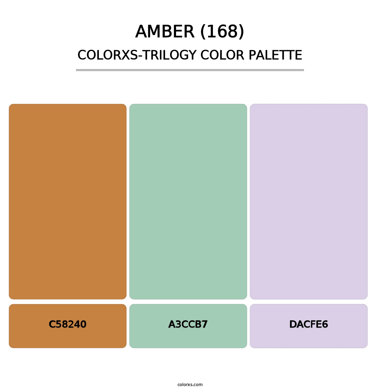 Amber (168) - Colorxs Trilogy Palette