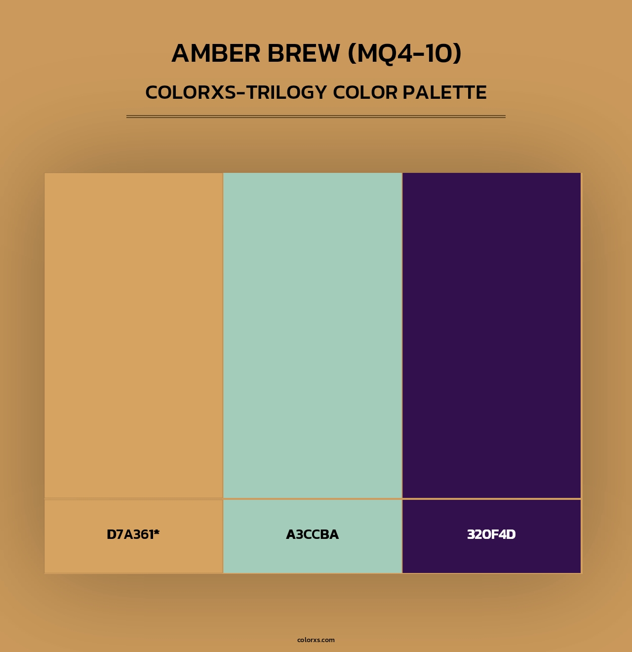 Amber Brew (MQ4-10) - Colorxs Trilogy Palette