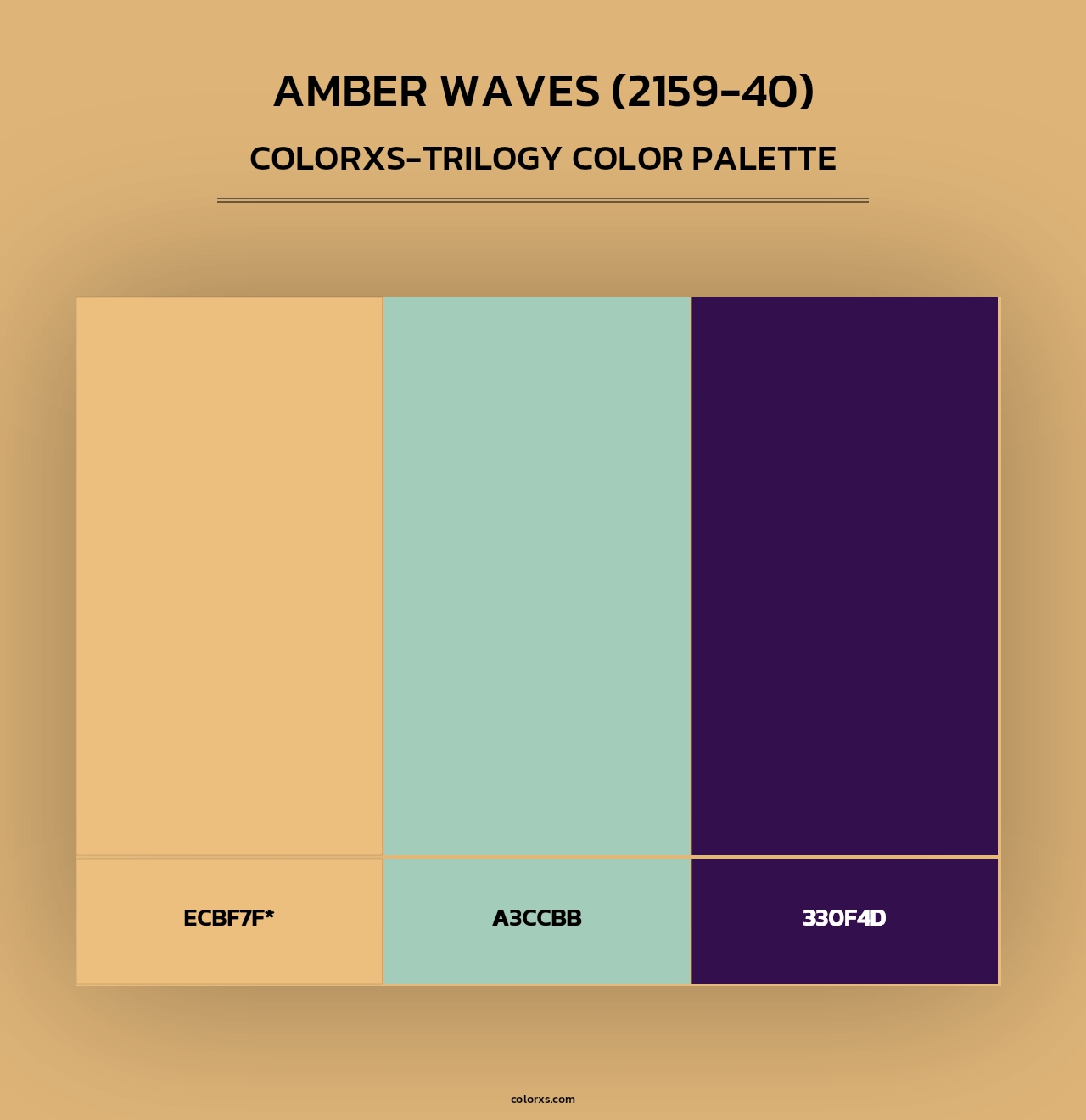 Amber Waves (2159-40) - Colorxs Trilogy Palette