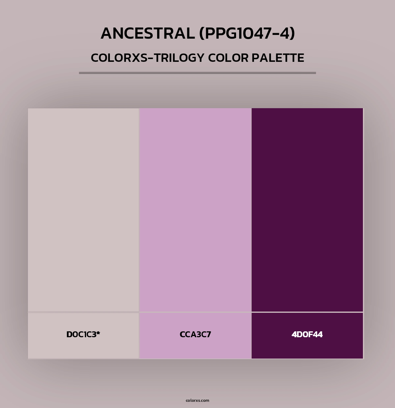 Ancestral (PPG1047-4) - Colorxs Trilogy Palette