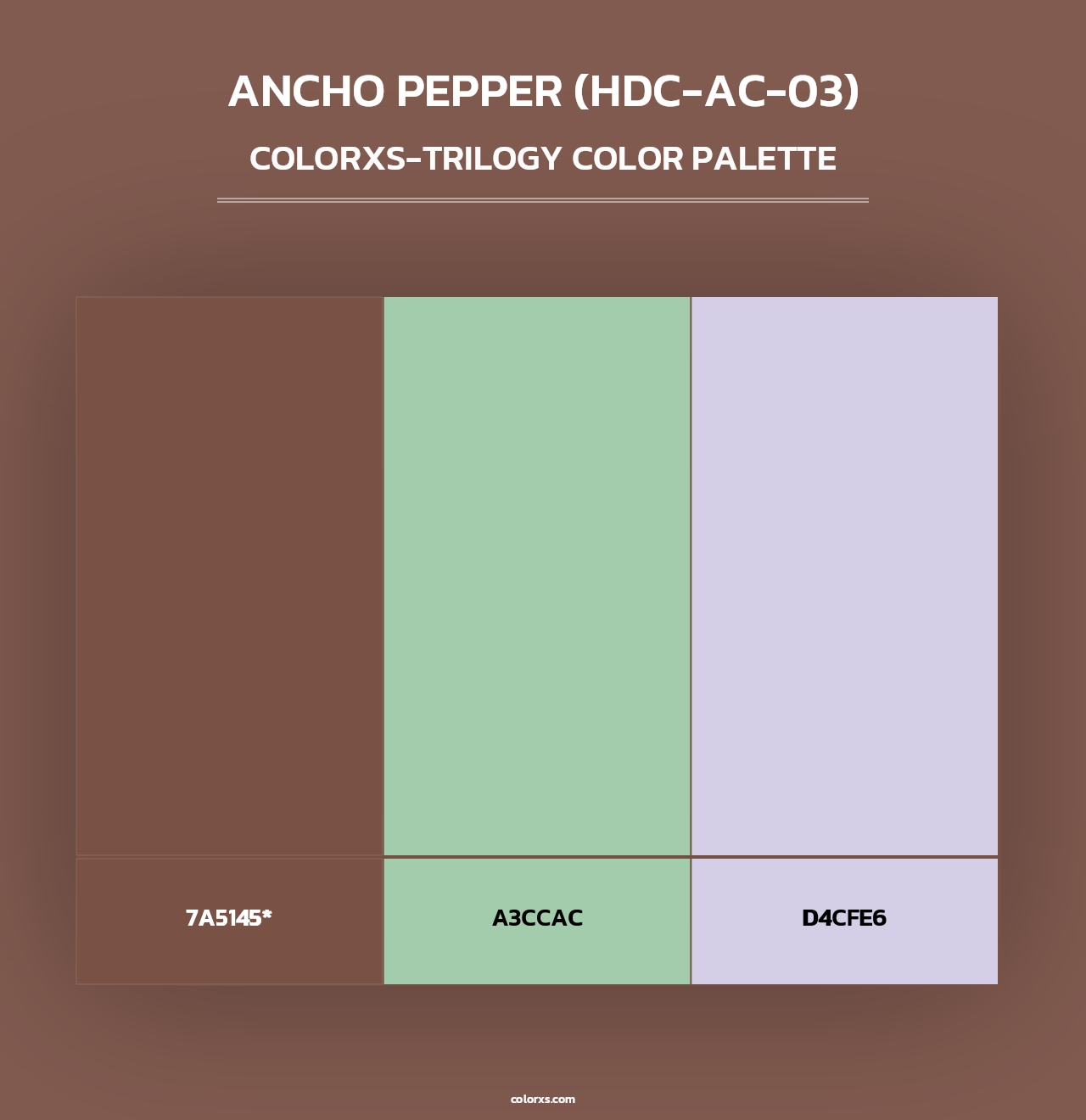Ancho Pepper (HDC-AC-03) - Colorxs Trilogy Palette