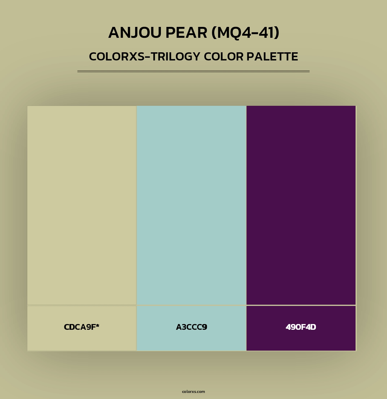 Anjou Pear (MQ4-41) - Colorxs Trilogy Palette