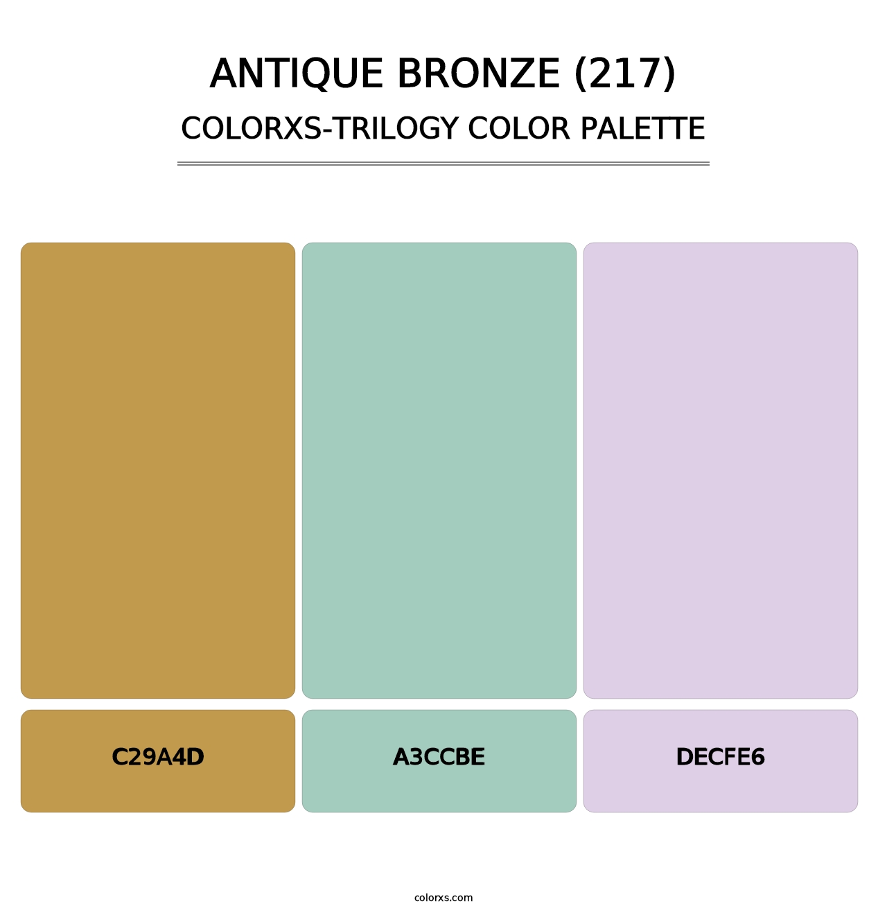 Antique Bronze (217) - Colorxs Trilogy Palette