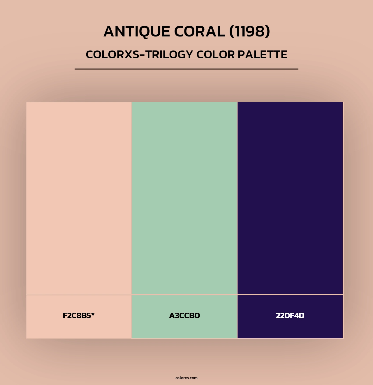 Antique Coral (1198) - Colorxs Trilogy Palette