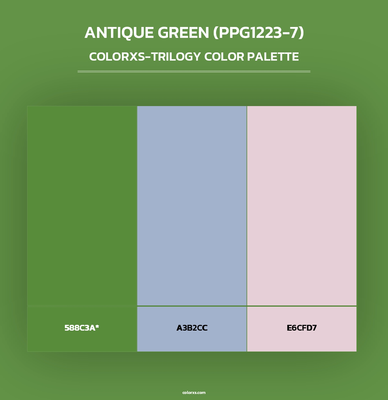 Antique Green (PPG1223-7) - Colorxs Trilogy Palette