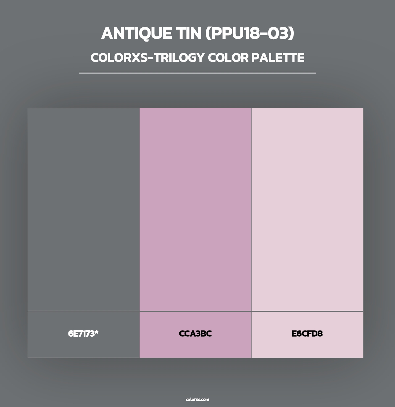 Antique Tin (PPU18-03) - Colorxs Trilogy Palette