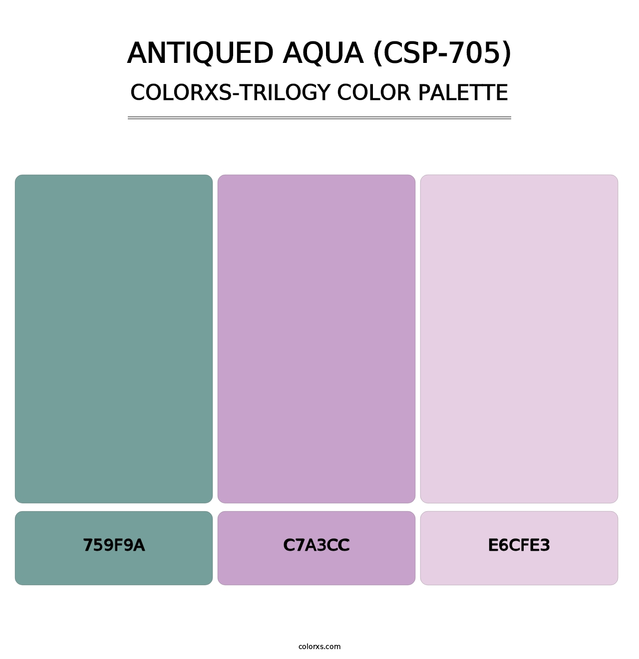 Antiqued Aqua (CSP-705) - Colorxs Trilogy Palette