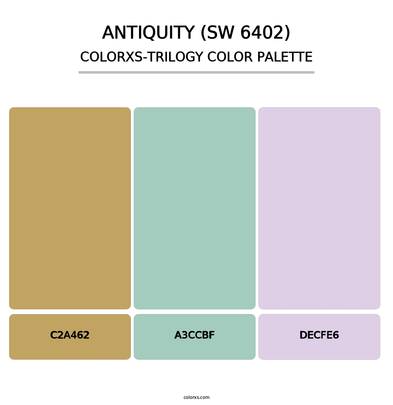 Antiquity (SW 6402) - Colorxs Trilogy Palette