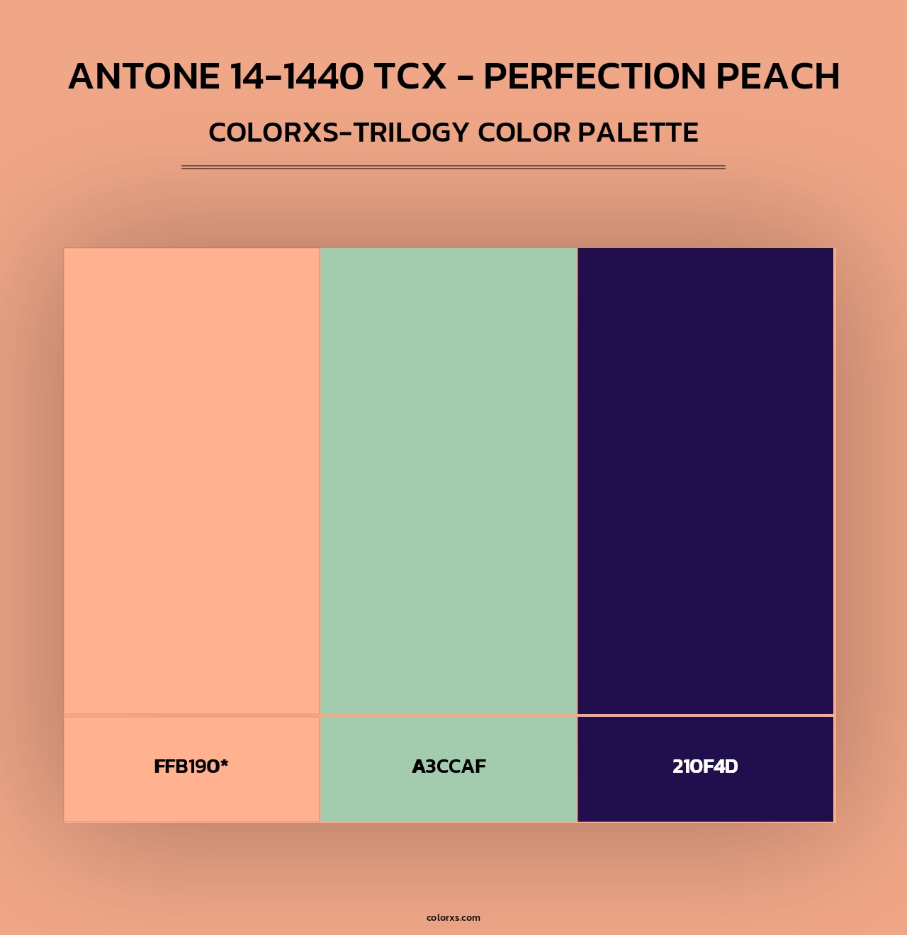 ANTONE 14-1440 TCX - Perfection Peach - Colorxs Trilogy Palette