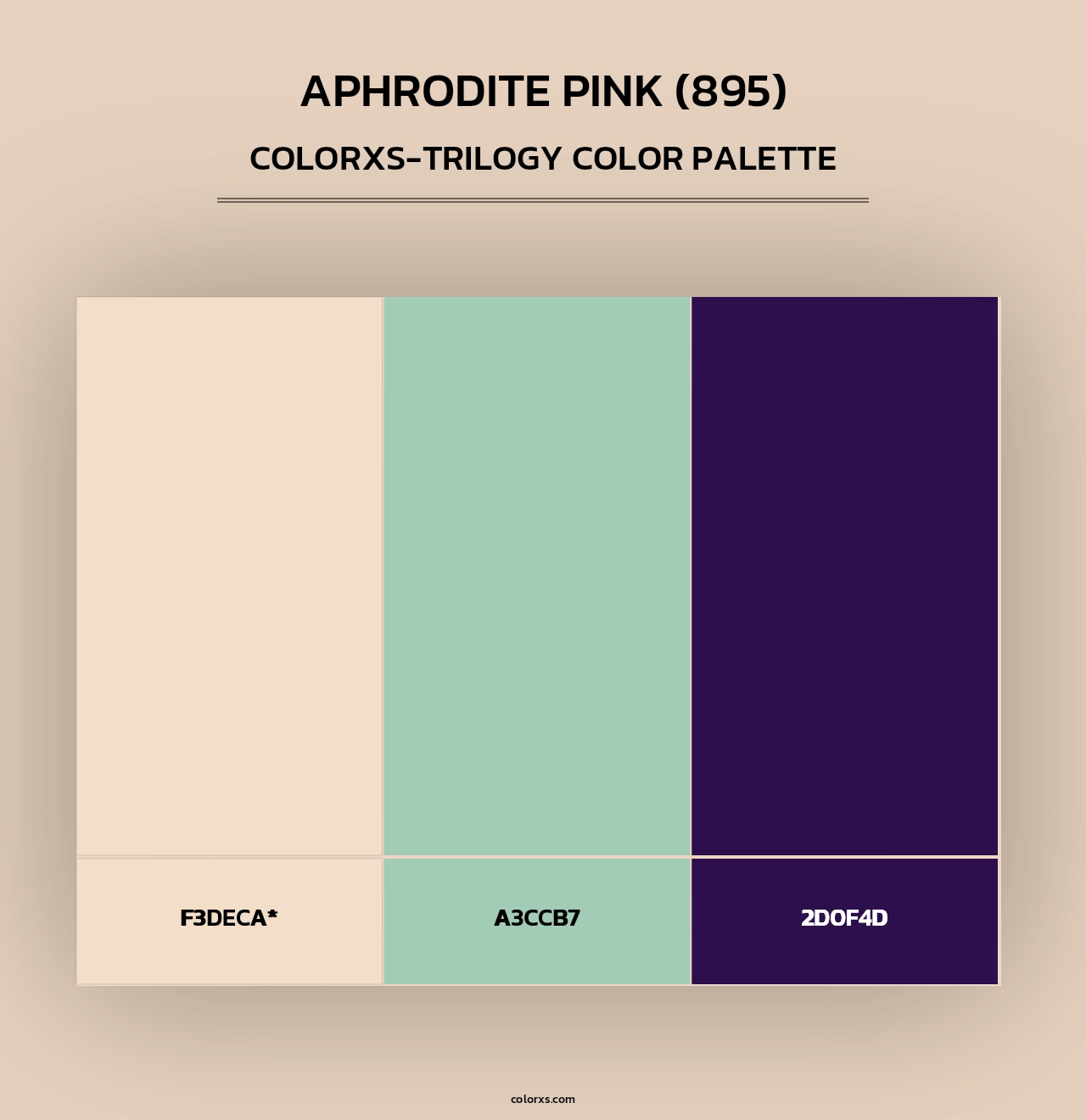 Aphrodite Pink (895) - Colorxs Trilogy Palette