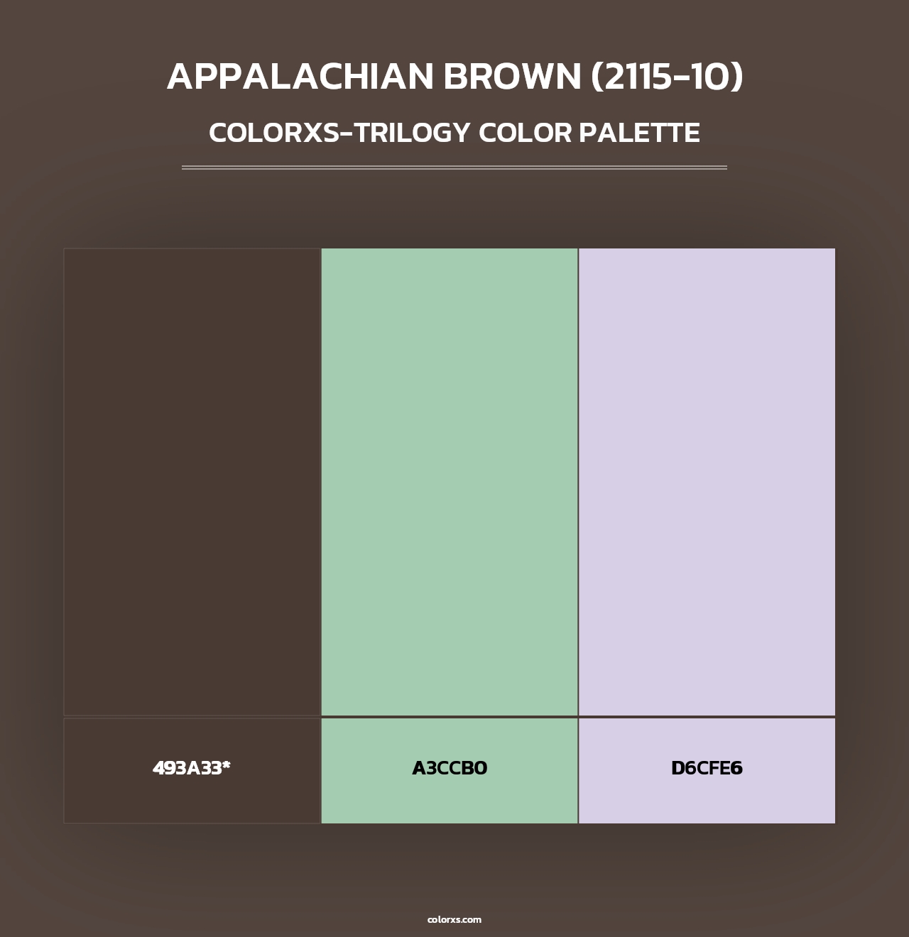 Appalachian Brown (2115-10) - Colorxs Trilogy Palette