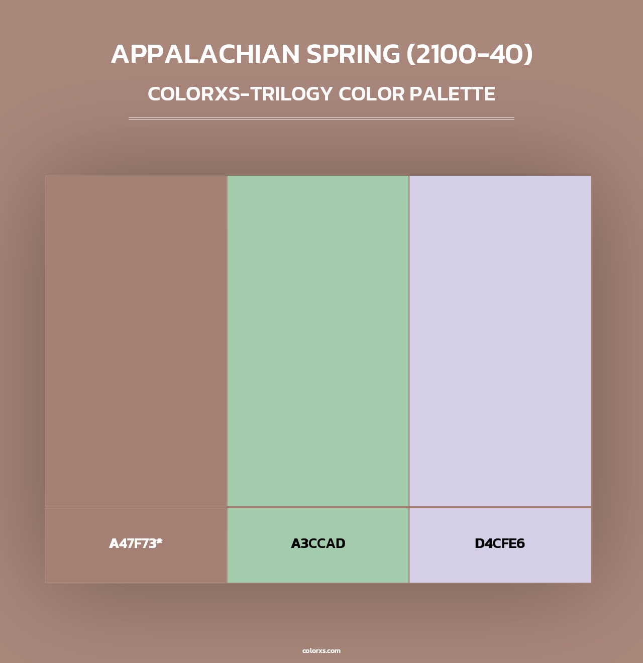 Appalachian Spring (2100-40) - Colorxs Trilogy Palette