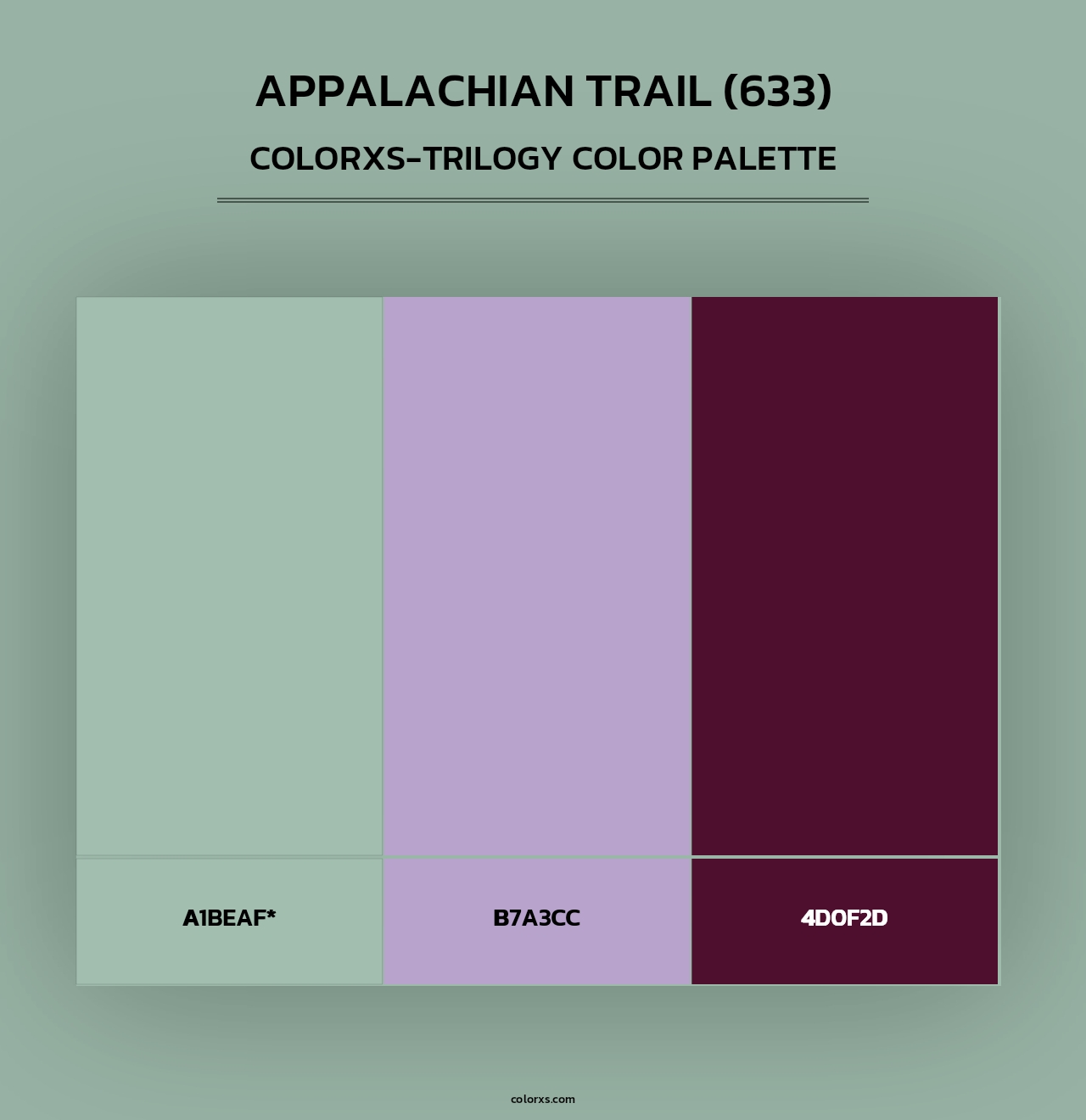 Appalachian Trail (633) - Colorxs Trilogy Palette