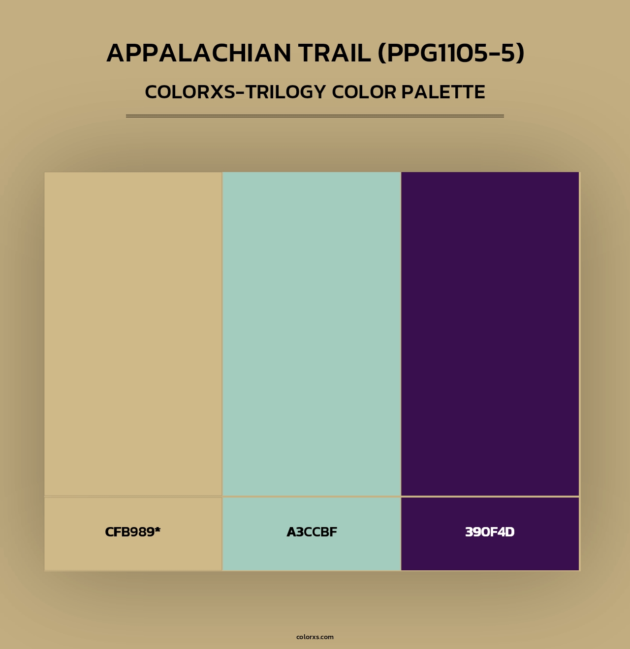 Appalachian Trail (PPG1105-5) - Colorxs Trilogy Palette