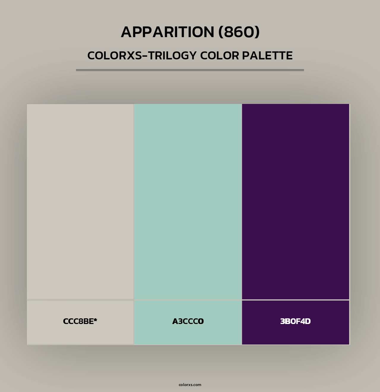 Apparition (860) - Colorxs Trilogy Palette
