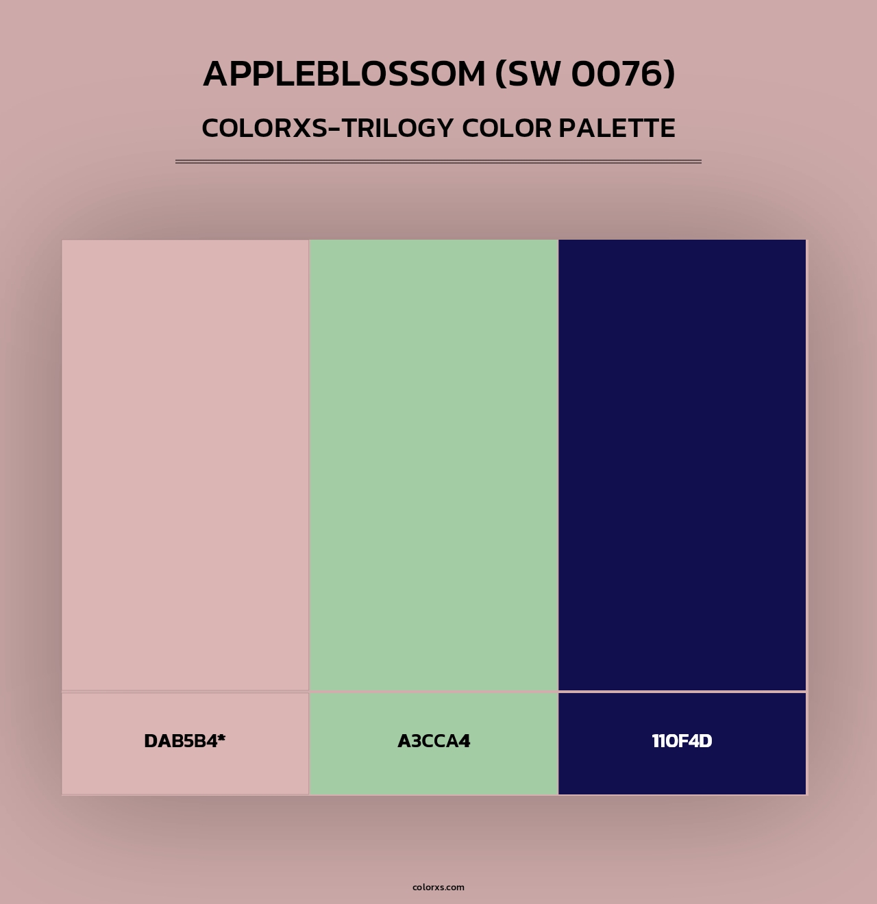 Appleblossom (SW 0076) - Colorxs Trilogy Palette