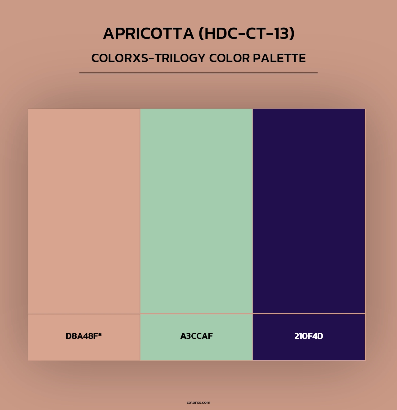 Apricotta (HDC-CT-13) - Colorxs Trilogy Palette