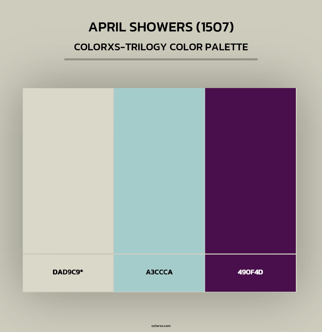 April Showers (1507) - Colorxs Trilogy Palette