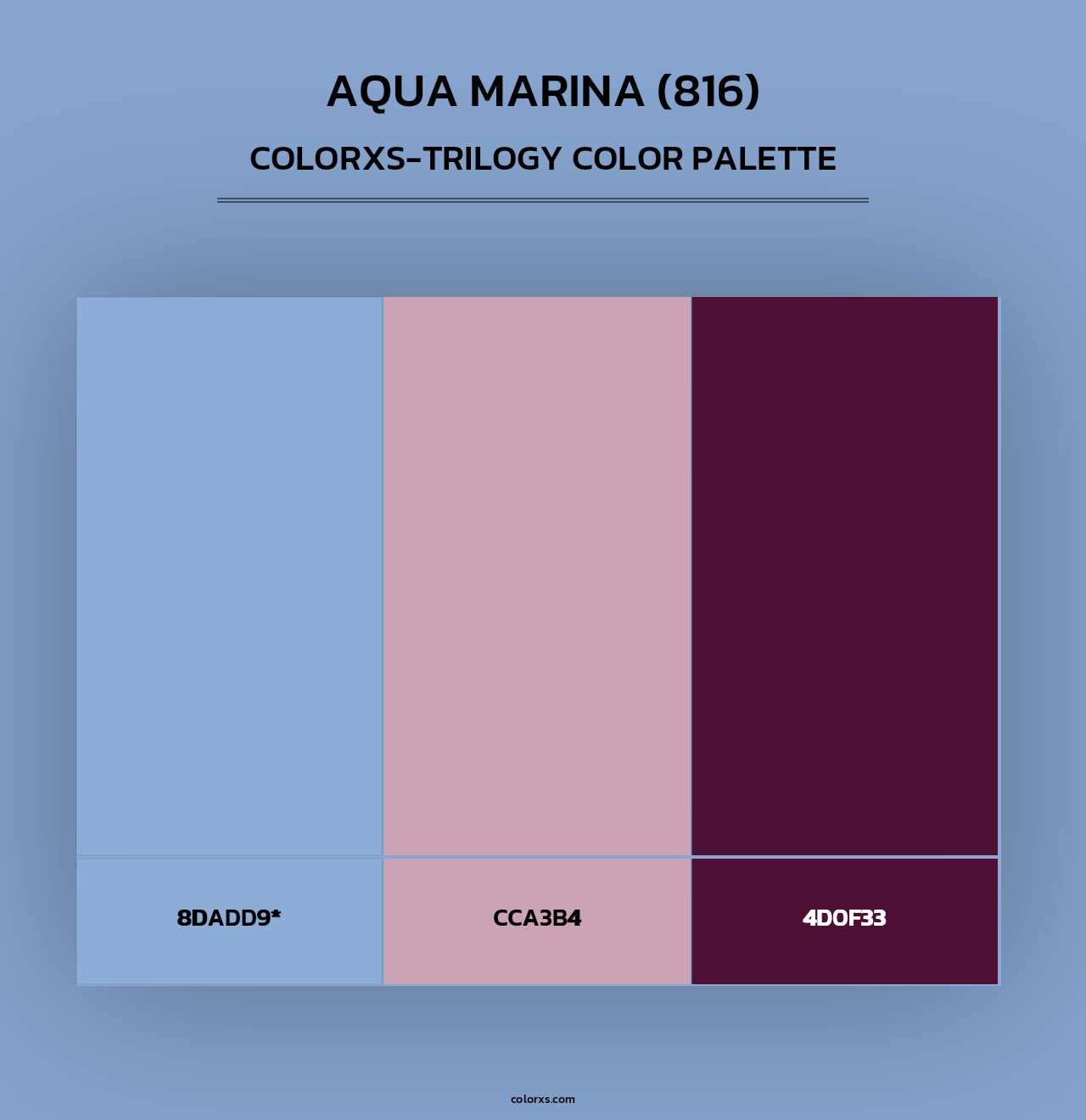Aqua Marina (816) - Colorxs Trilogy Palette