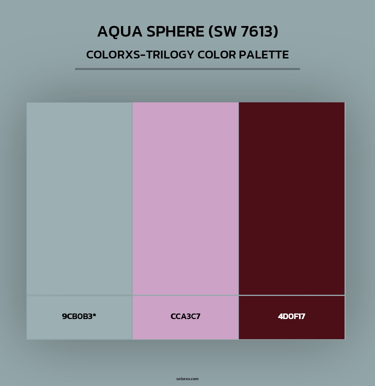 Aqua Sphere (SW 7613) - Colorxs Trilogy Palette