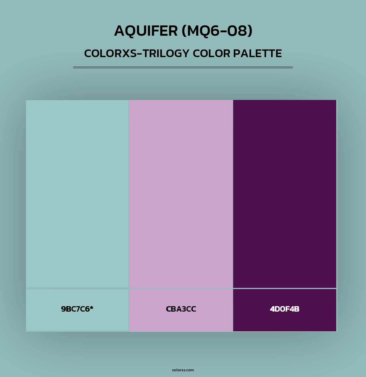 Aquifer (MQ6-08) - Colorxs Trilogy Palette