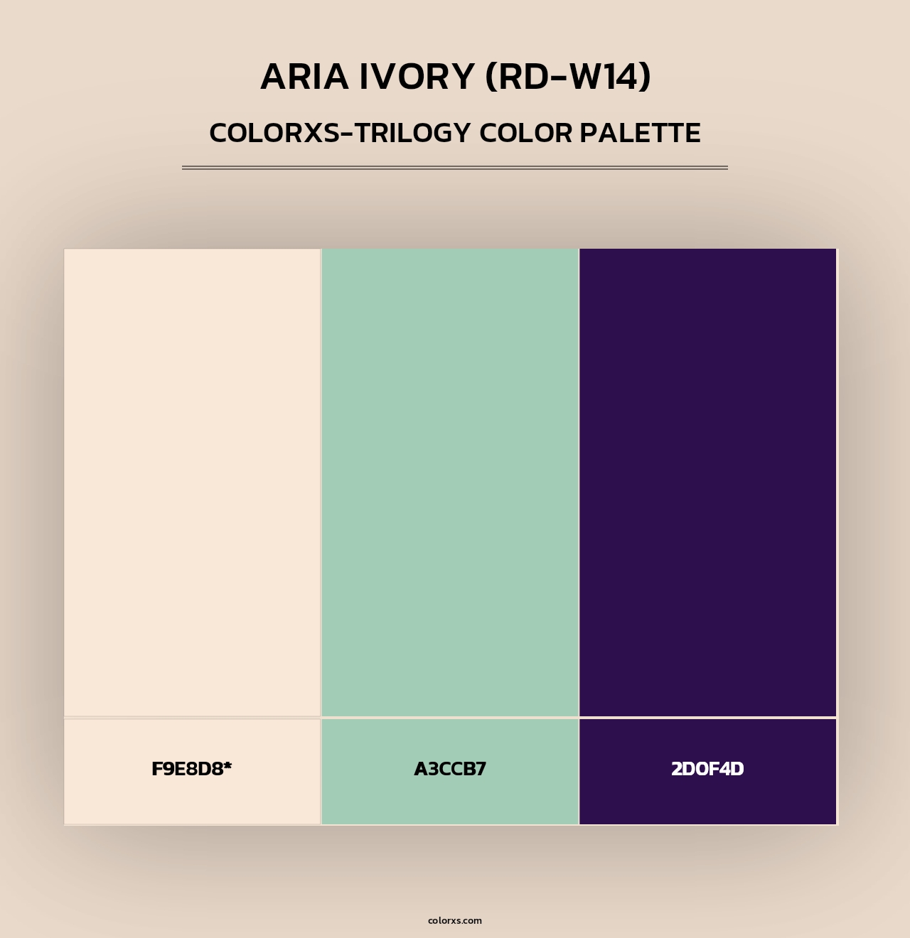 Aria Ivory (RD-W14) - Colorxs Trilogy Palette