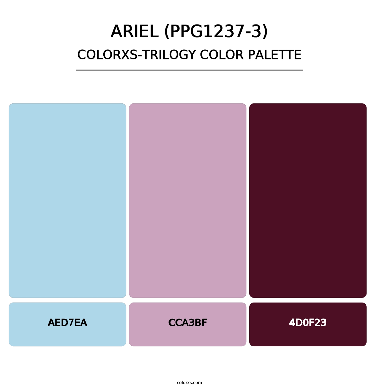 Ariel (PPG1237-3) - Colorxs Trilogy Palette