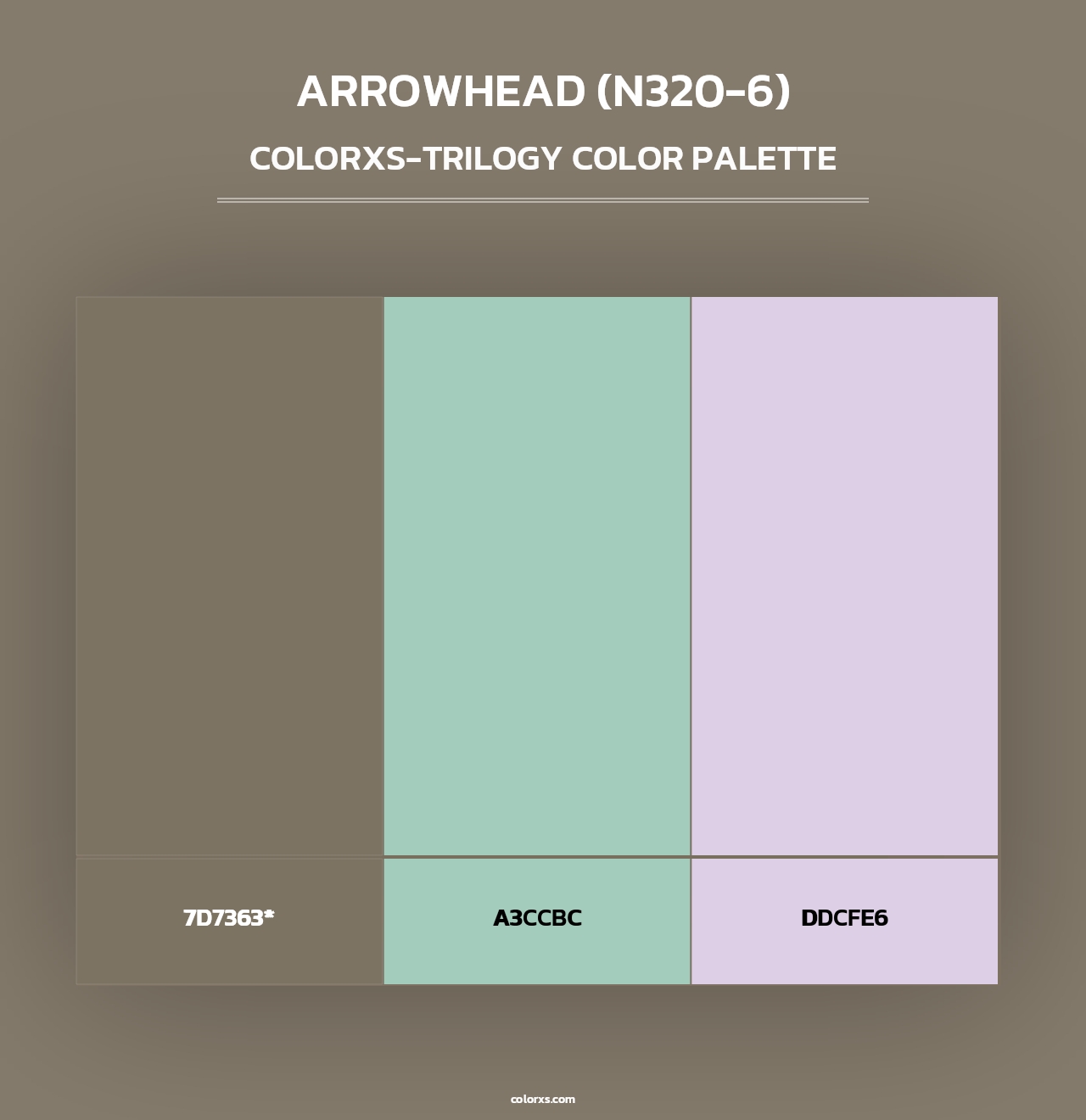 Arrowhead (N320-6) - Colorxs Trilogy Palette
