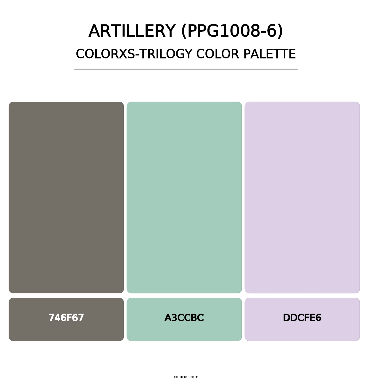 Artillery (PPG1008-6) - Colorxs Trilogy Palette