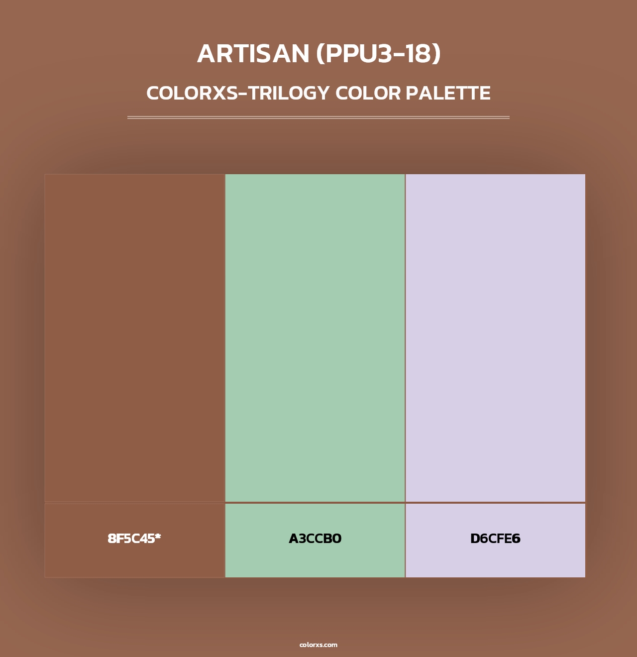Artisan (PPU3-18) - Colorxs Trilogy Palette