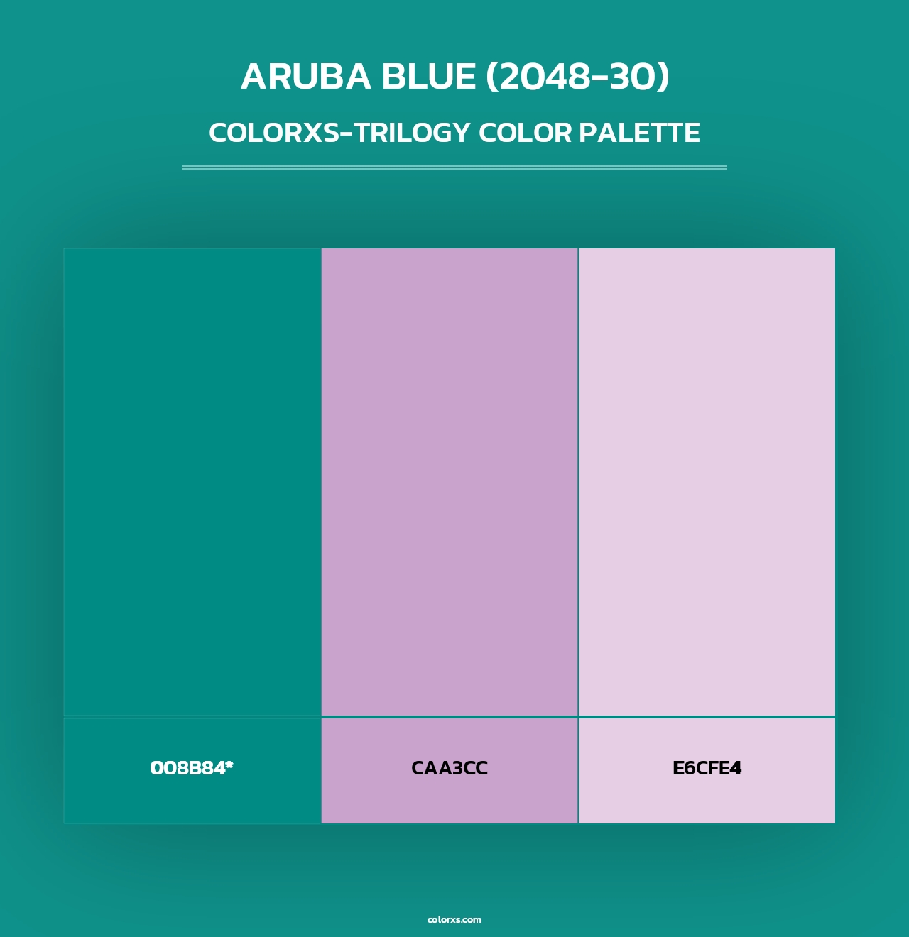 Aruba Blue (2048-30) - Colorxs Trilogy Palette