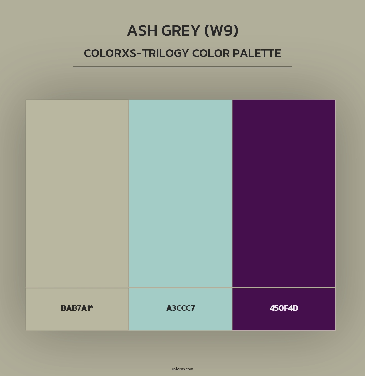 Ash Grey (W9) - Colorxs Trilogy Palette