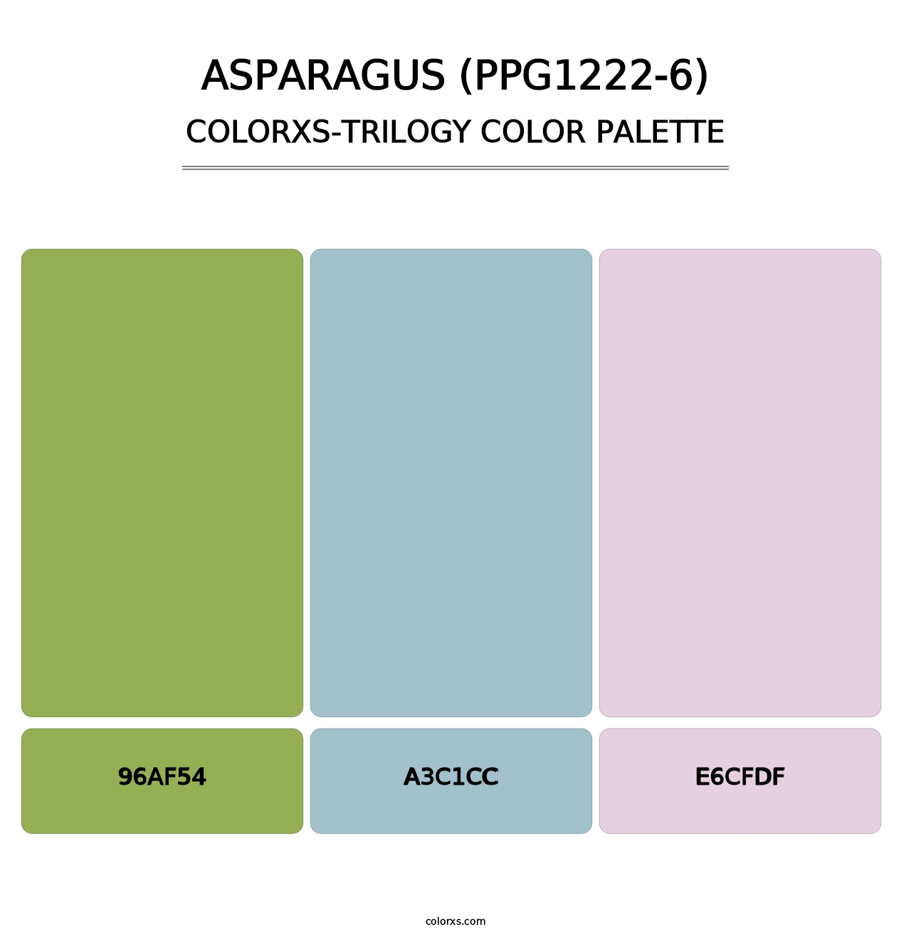 Asparagus (PPG1222-6) - Colorxs Trilogy Palette