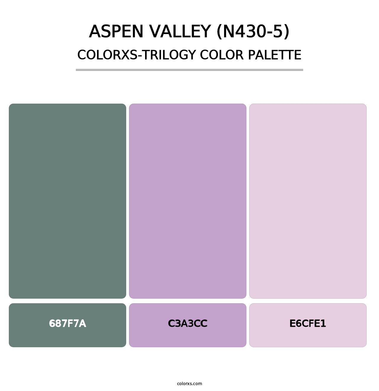 Aspen Valley (N430-5) - Colorxs Trilogy Palette