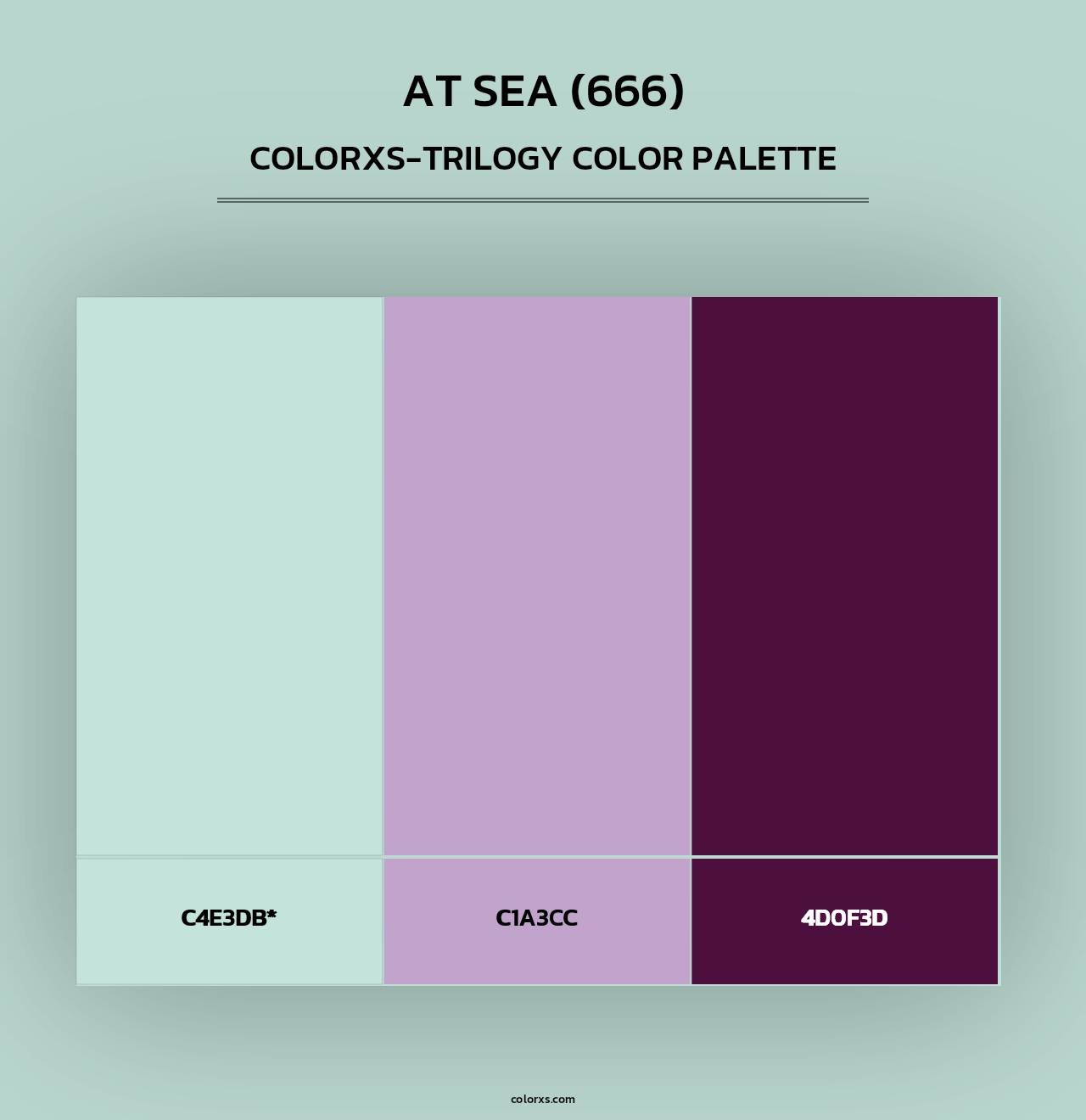 At Sea (666) - Colorxs Trilogy Palette