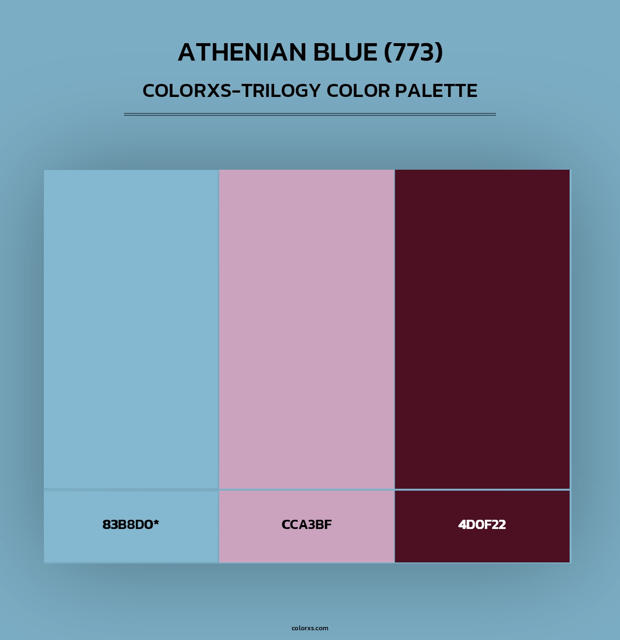 Athenian Blue (773) - Colorxs Trilogy Palette