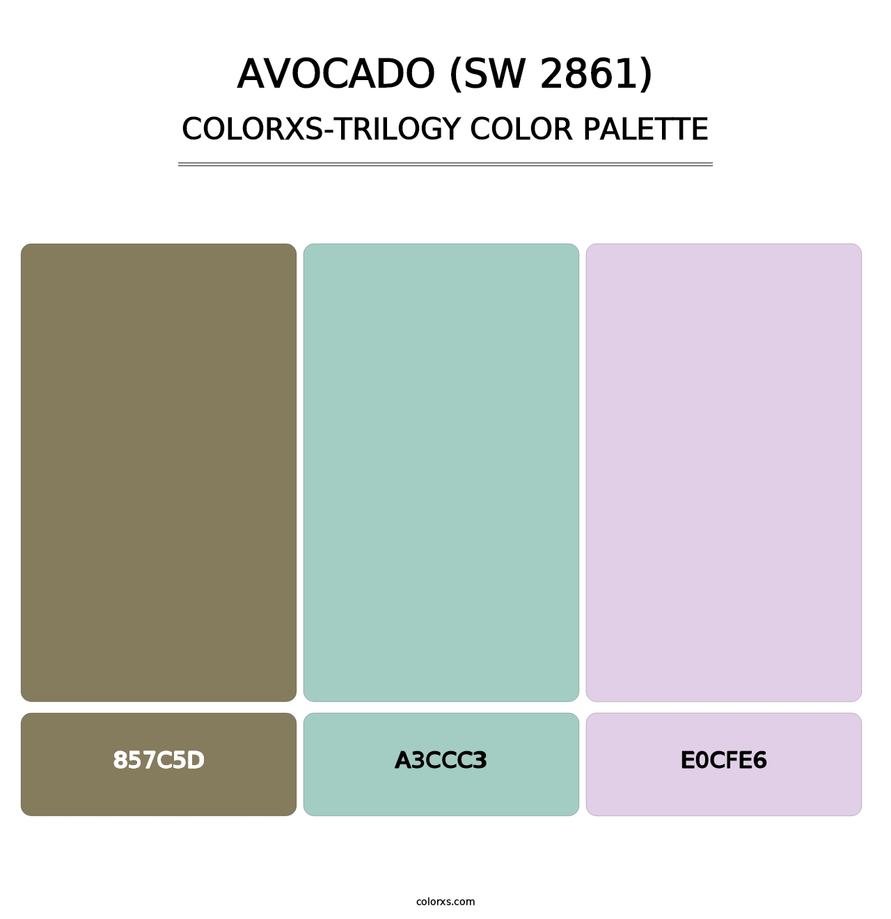 Avocado (SW 2861) - Colorxs Trilogy Palette