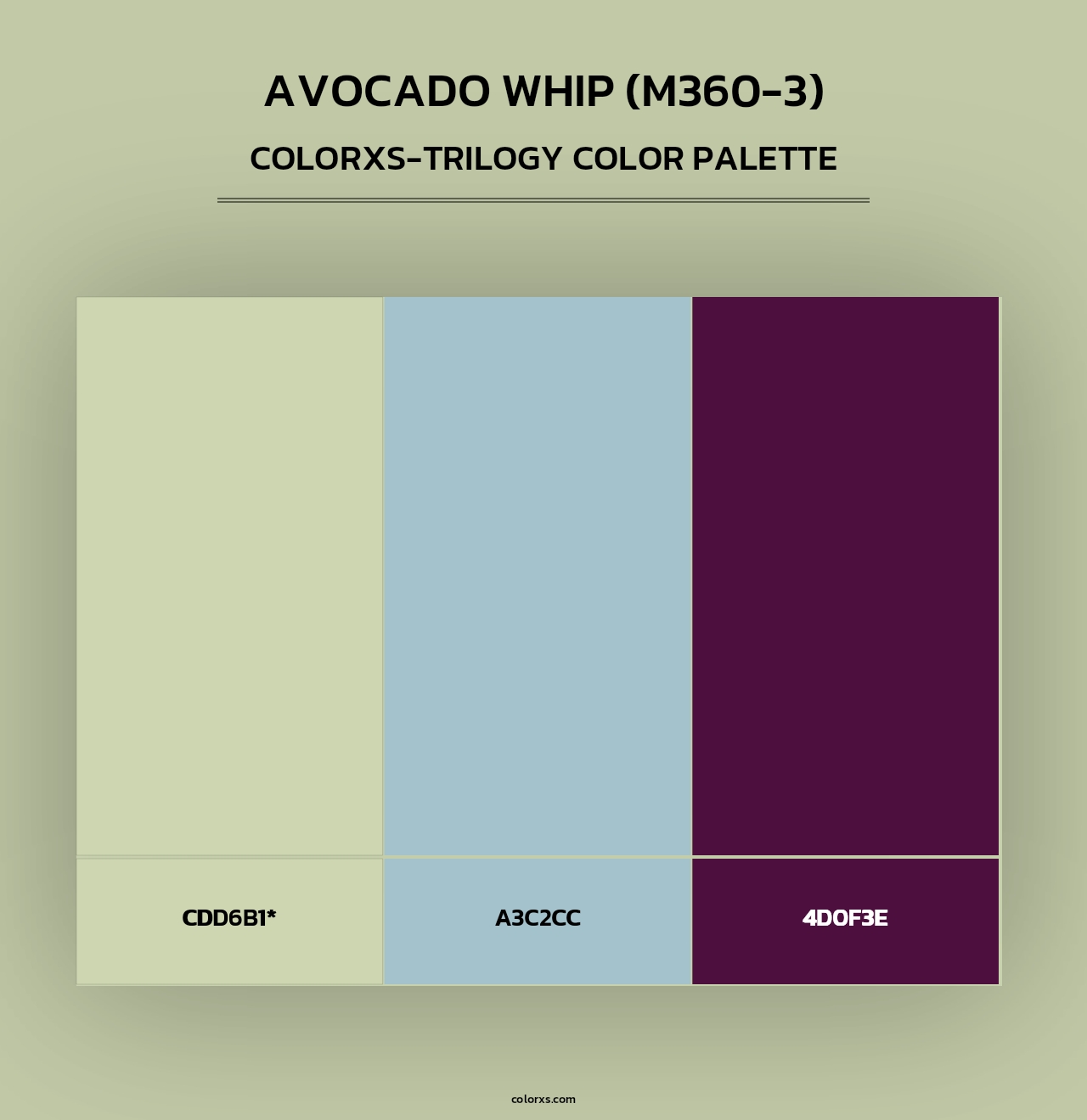 Avocado Whip (M360-3) - Colorxs Trilogy Palette