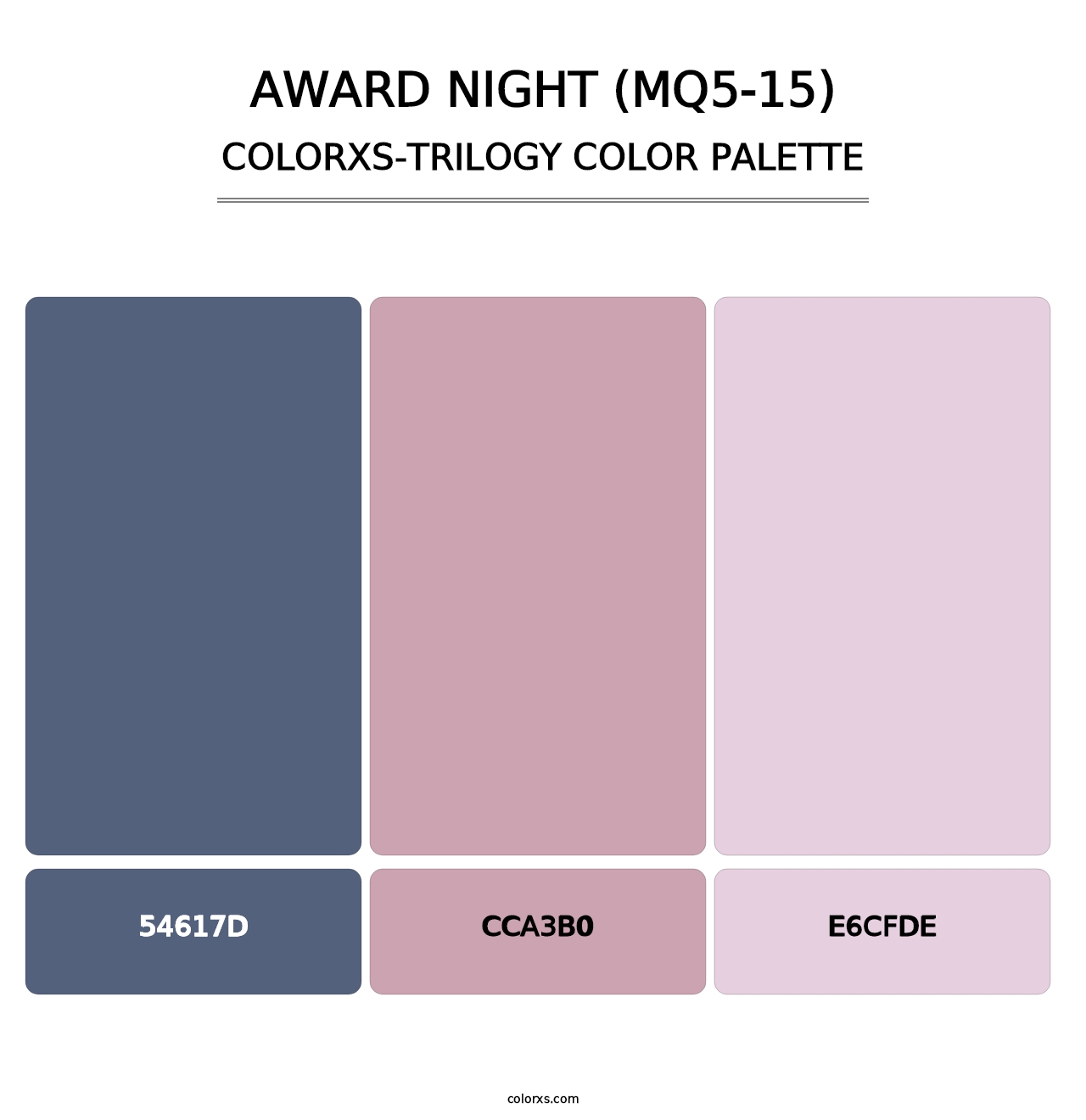 Award Night (MQ5-15) - Colorxs Trilogy Palette