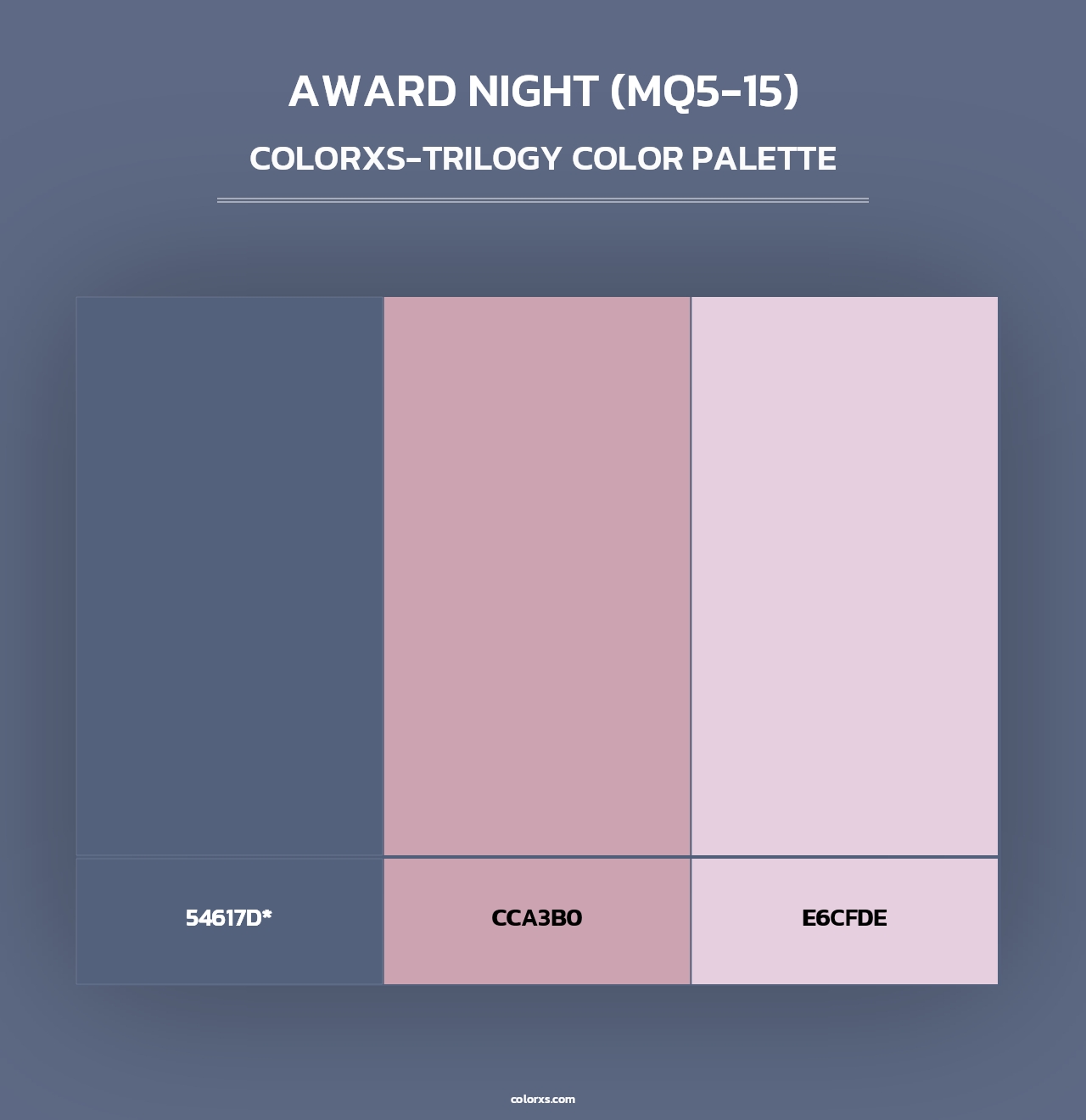 Award Night (MQ5-15) - Colorxs Trilogy Palette