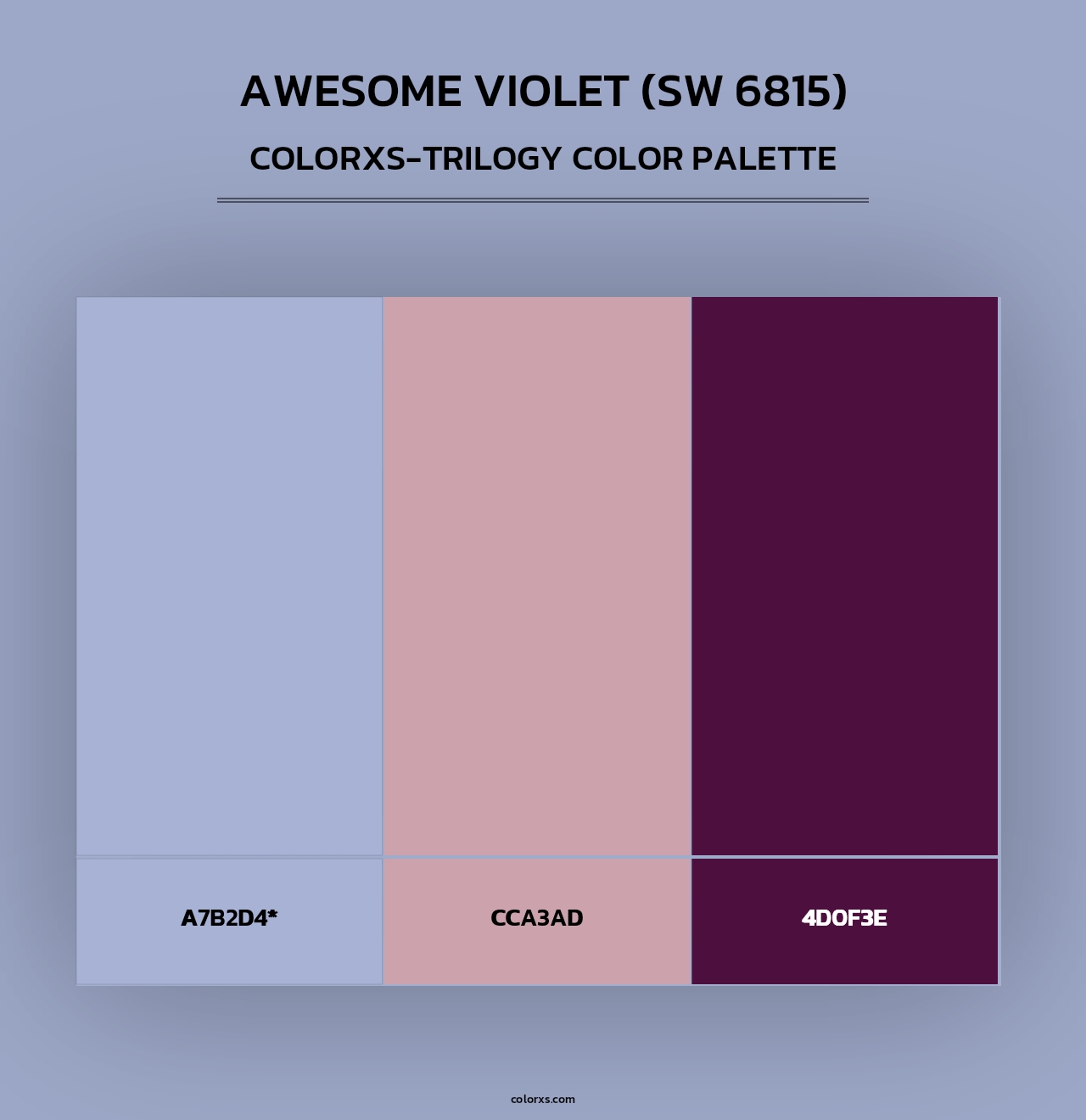 Awesome Violet (SW 6815) - Colorxs Trilogy Palette