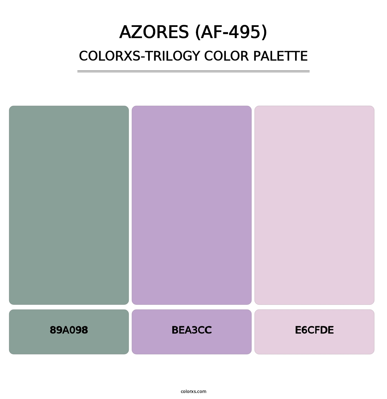Azores (AF-495) - Colorxs Trilogy Palette