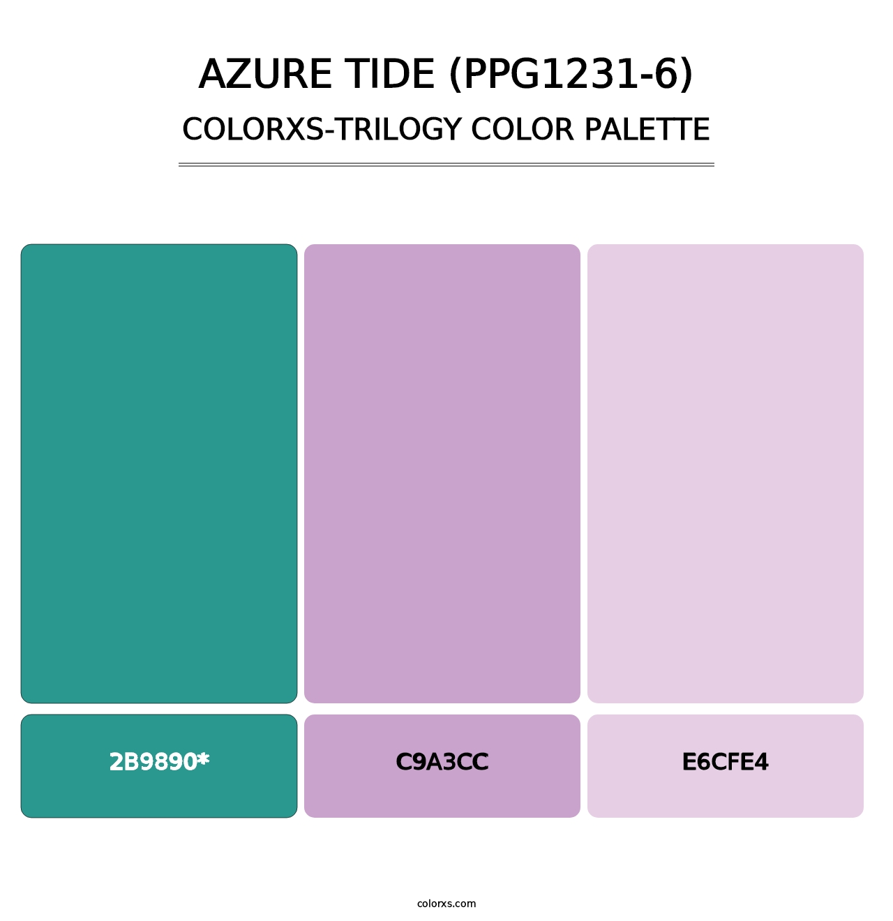 Azure Tide (PPG1231-6) - Colorxs Trilogy Palette