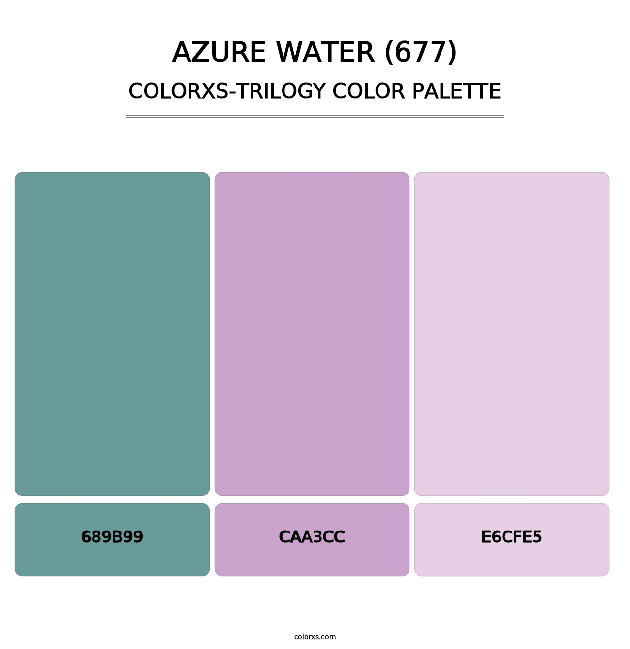Azure Water (677) - Colorxs Trilogy Palette