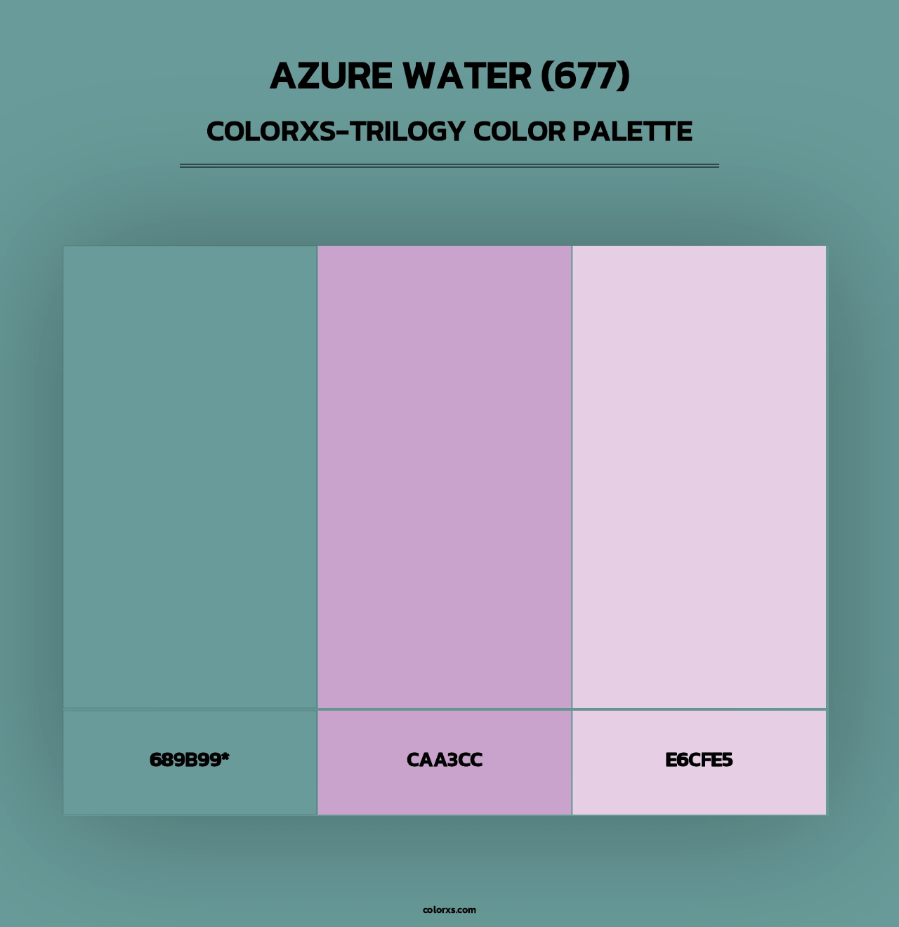 Azure Water (677) - Colorxs Trilogy Palette